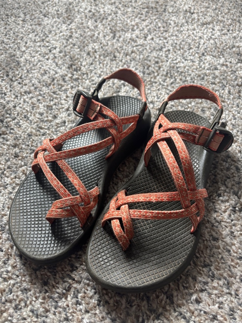 Chaco Women's Woven Rust-Red Strappy Sandals